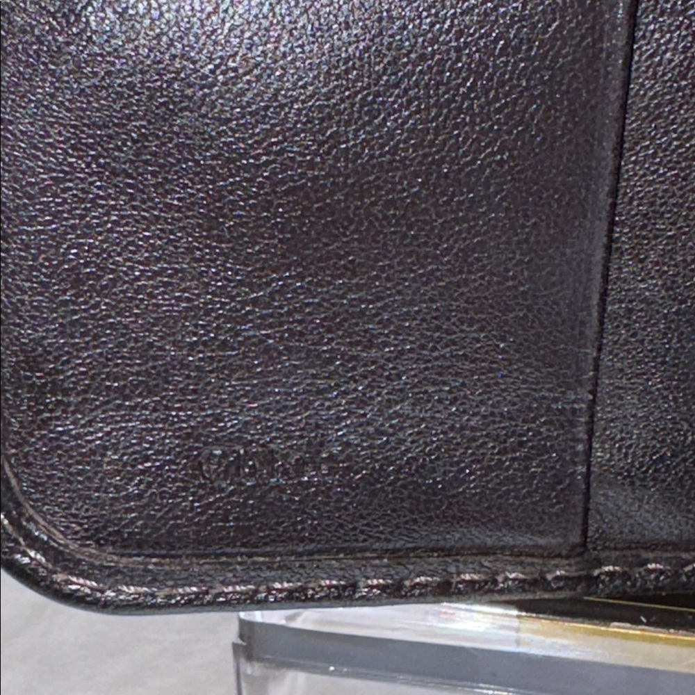 Chloe Dark Paddington Brown Leather Wallet with Gold Lock - Picture 11 of 12
